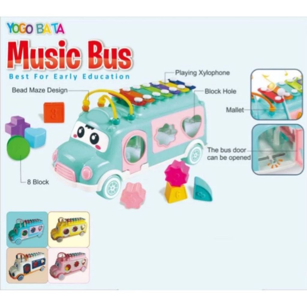 MAINAN  XYLOPHONE MUSIK BUS SGT-YE20