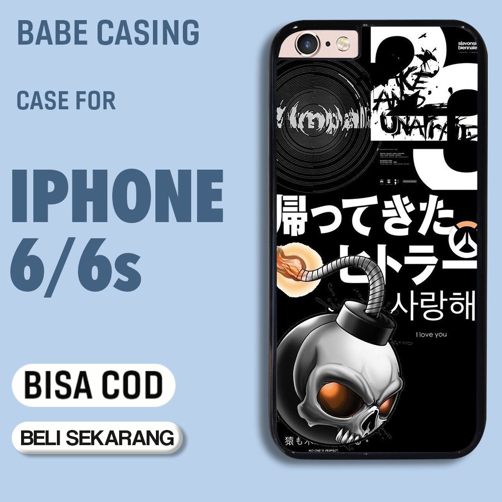case hp iphone 6 6s terbaru aesthetic abstrak art streetwear cute keren cowok lucu casing hp cewek m