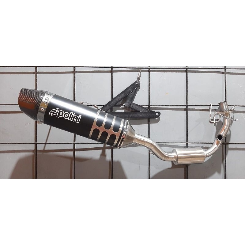 knalpot polini evo vespa matic sprint/prinavera/beneli paranea/lx/gts full system pnp