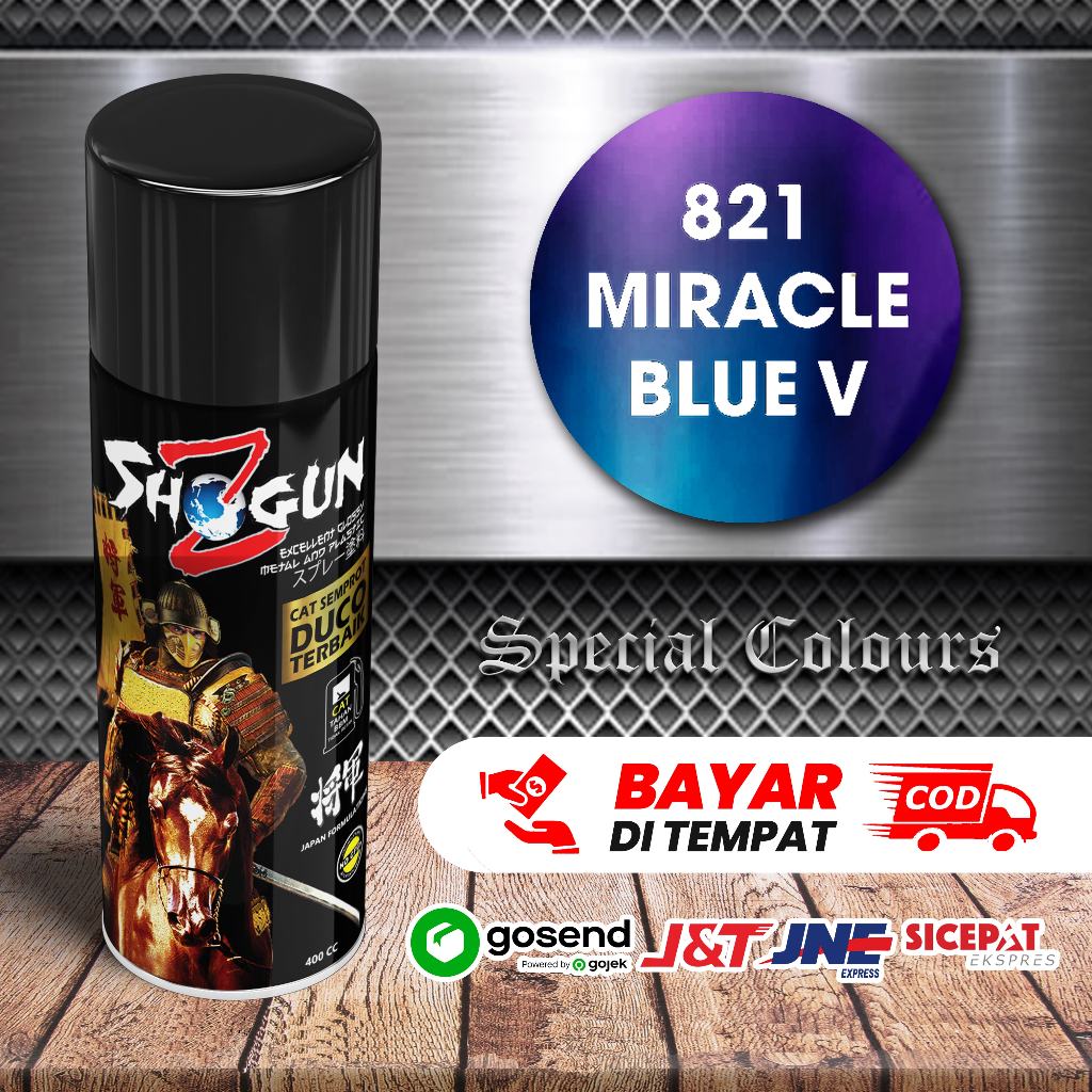Cat Semprot Pilok Pilox Pylok SHOGUN Z 400 CC Miracle Blue V 821