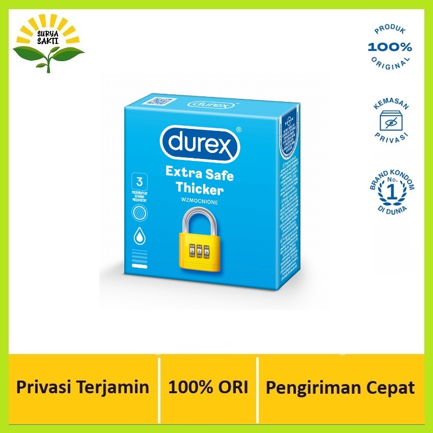 Kondom Durex Extra Safe - Isi 3