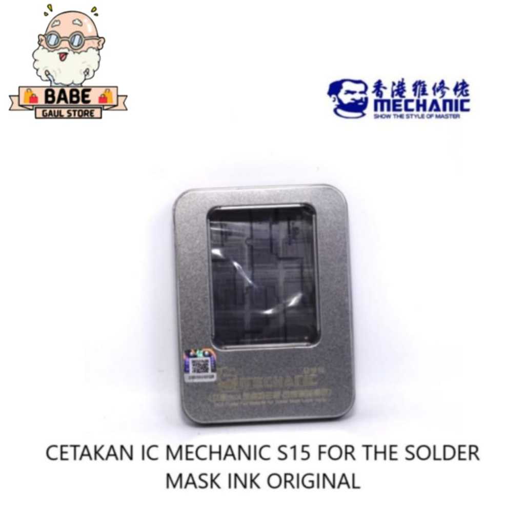 

CETAKAN IC MECHANIC S15 FOR THE SOLDER MASK INK ORI