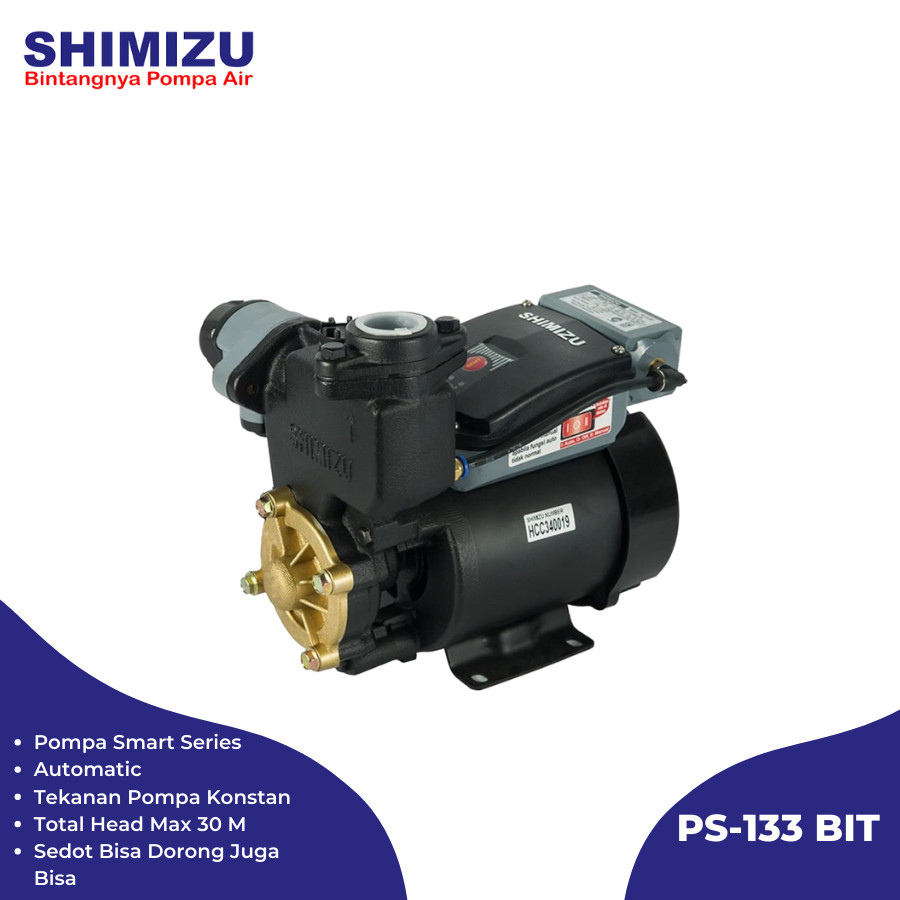 SHIMIZU PS 133 BIT POMPA BOOSTER OTOMATIS PS 133 BIT SHIMIZU POMPA 133
