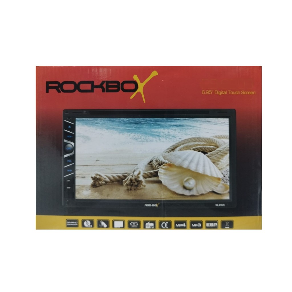 head unit double din Rockbox RB-6908 6.95 inch car audio system