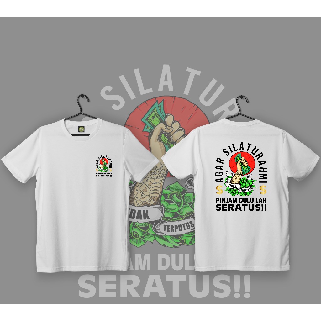 kaos viral pinjam dulu seratus