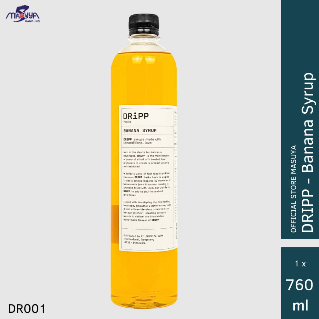 

DRiPP Banana Syrup 760 ml Sirup Rasa Pisang