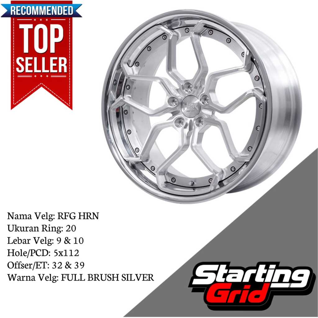 Velg Mobil HSR Forged Ring 20 Untuk Mercedes benz, Audi, Beetle new, Golf new, Porsche Macan - Free 