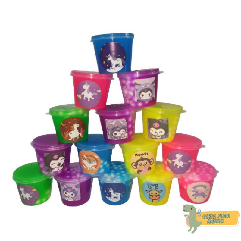 Slime Pelangi / Mainan Slime Boba 5cc Beraneka Warna