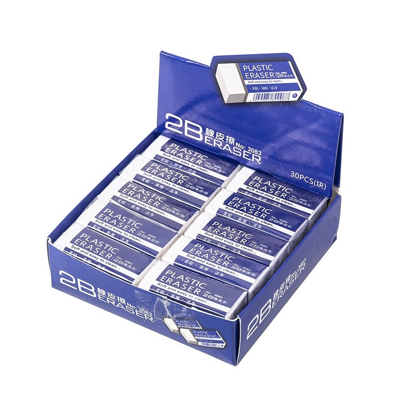 

1 Kotak 30pcs Penghapus Pensil 2B Lembut dan Mudah Membersihkan Gannise GN-ST0450
