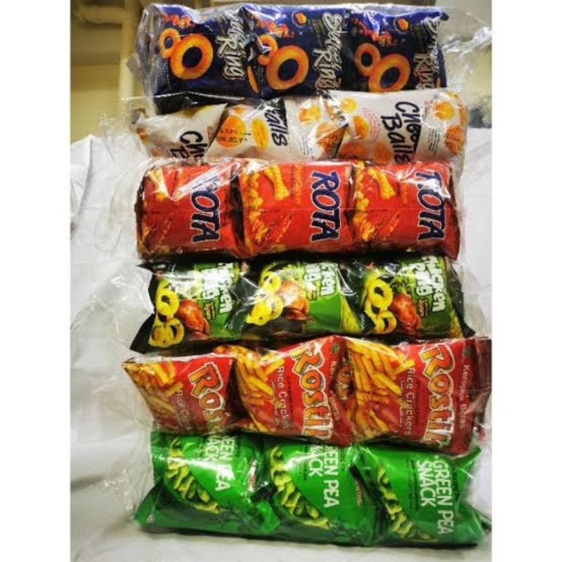 

CEMILAN SNACK BUNGKUS KECIL 30 PCS PER PACK 14 GRAM