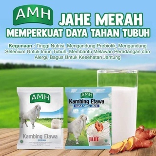 

Susu Kambing Etawa AMH Box Isi 10 Sachet AMH Full Cream/ Plus jahe/ vanilla/renceng