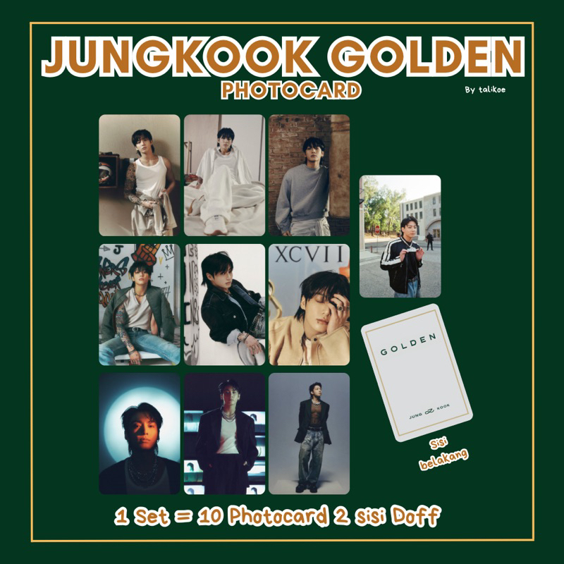 JUNGKOOK GOLDEN PHOTOCARD