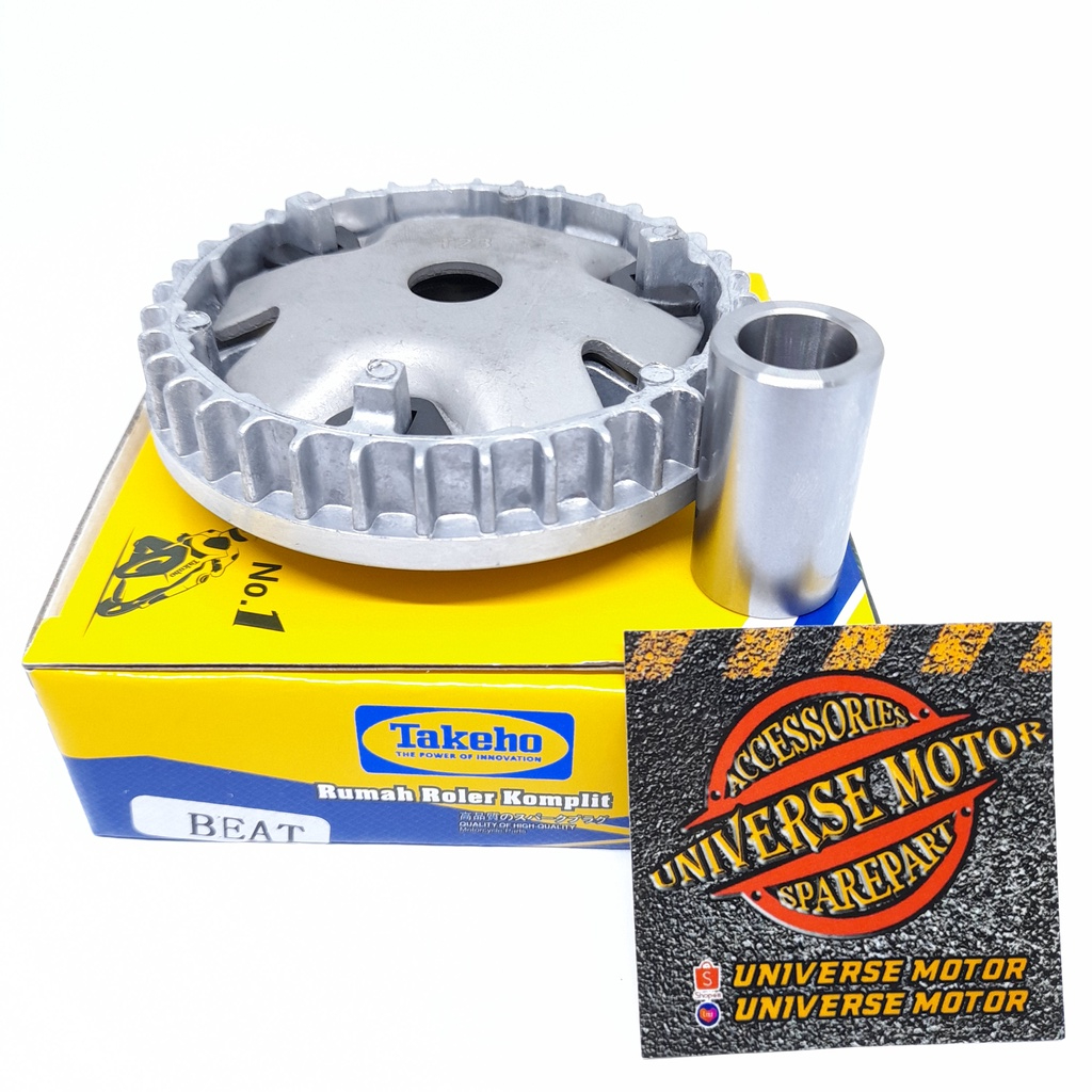 RUMAH ROLLER ASSY BEAT KARBU RUMAH ROLLER KOMPLIT SET SCOOPY SPACY KARBU