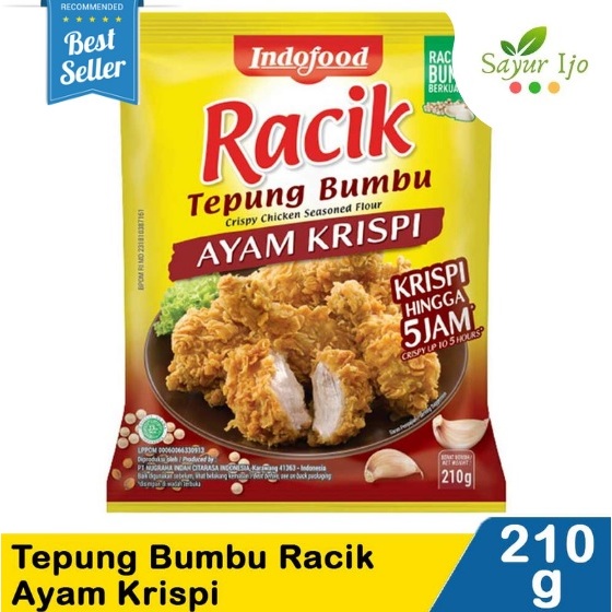

Indofood Bumbu Racik Ayam Krispi 210 Gram Tepung Rempah Instant Siap Pakai