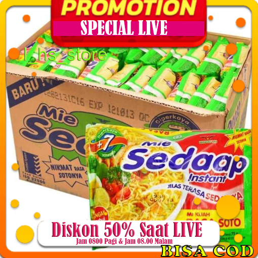 

Paket Mi Sedap Soto isi 15 Pcs Sembako Termurah Jateng DIY Jabar jatim Bisa COD Live