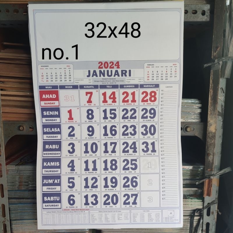 

Kalender dinding 2024