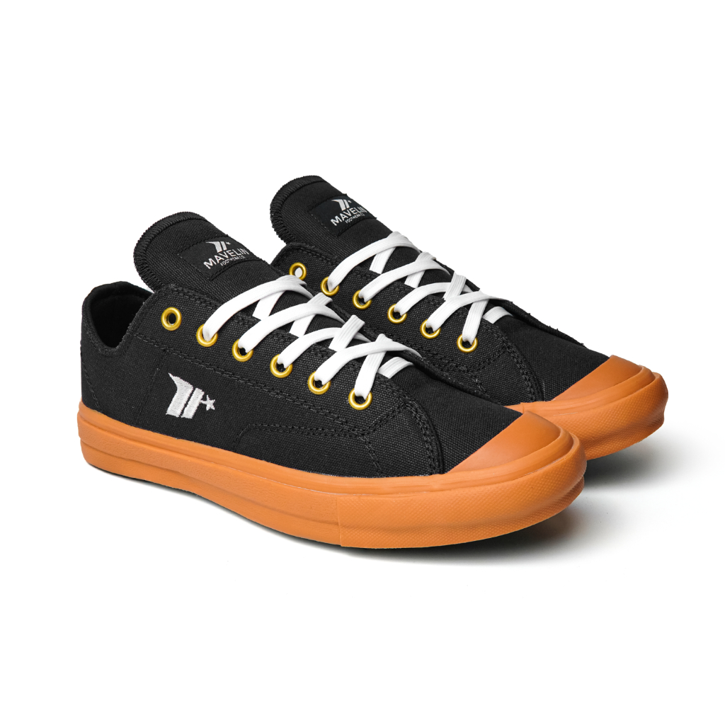 Mavelin - Classic Andro Low Black Gum - Sepatu Sneakers Casual Pria Wanita