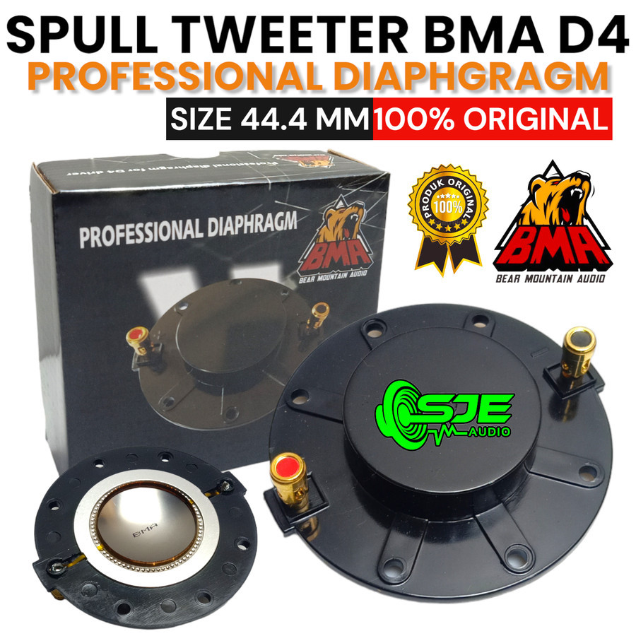 SPUL TWEETER BMA D4 D-4 D 4 SPULL SPOL SPOLL TWITER TWETER 44,4 MM 44.4 TWEETER 44,4MM 44.4MM TWETER