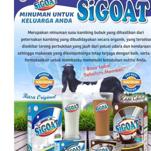 

SiGOAT SUSU KAMBING ETAWA ISI 200 GRAM, rasa manis dan gurih, tidak bau prengus, susu kambing etawa rasa originial