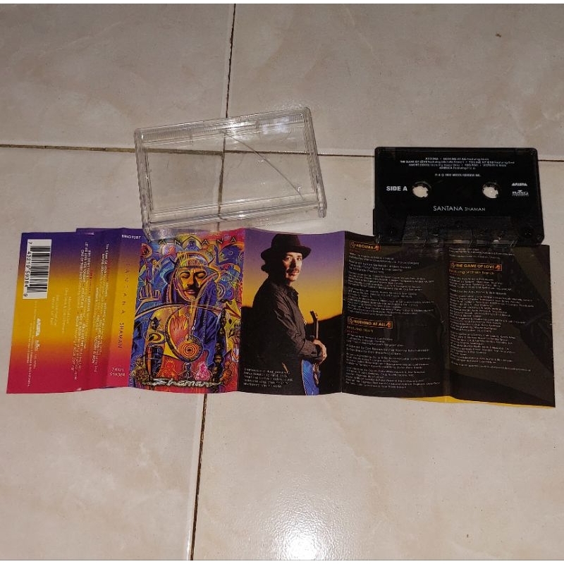 kaset barat original SANTANA album Shaman