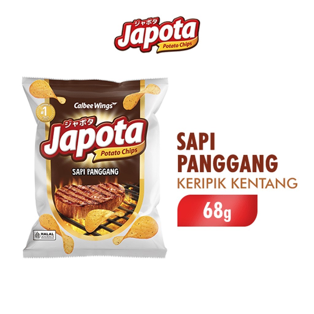 

Japota Keripik Kentang Beef BBQ / Honey Butter / Japanesse Seaweed 68gram