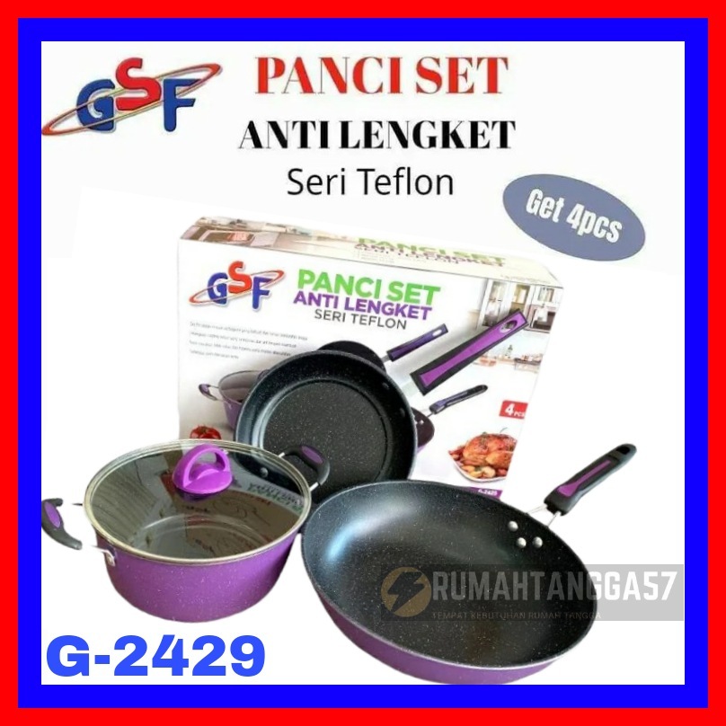 PANCI SET GSF G-2429 / PANCI SET ANTI LENGKET GSF 2429 / PANCI SET TEFLON GSF 2429 / PANCI SET SERI 