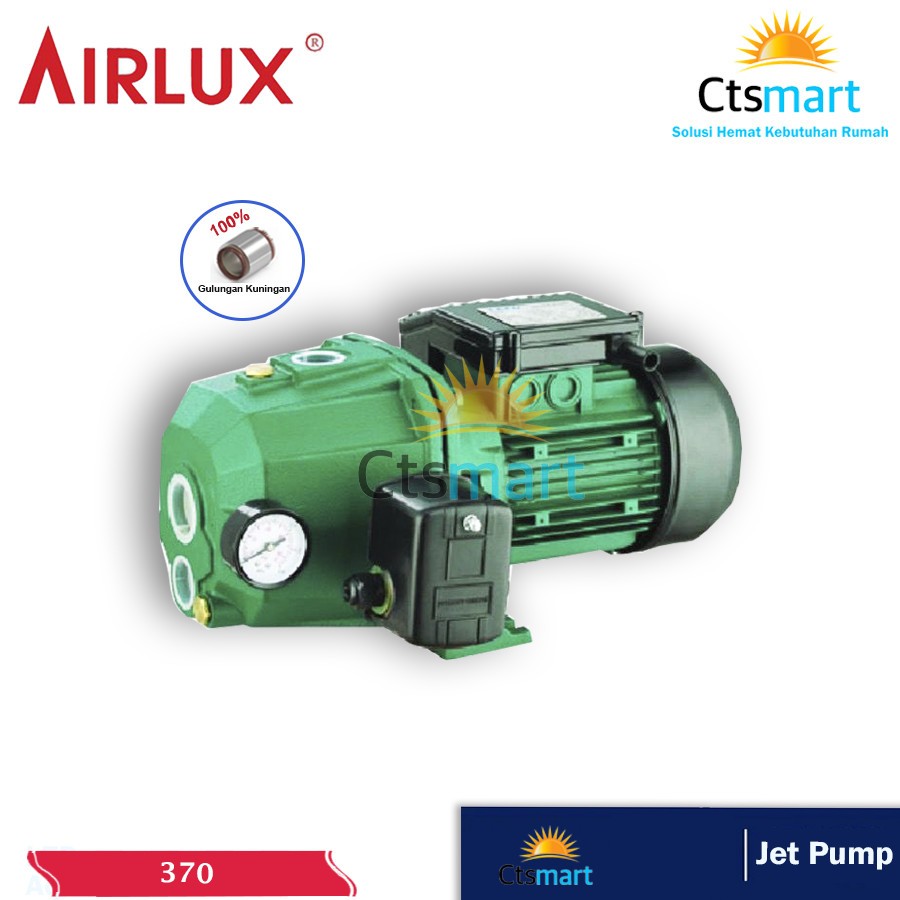 Airlux Mesin Pompa Air Sumur Dalam BD 370 Jet Pump