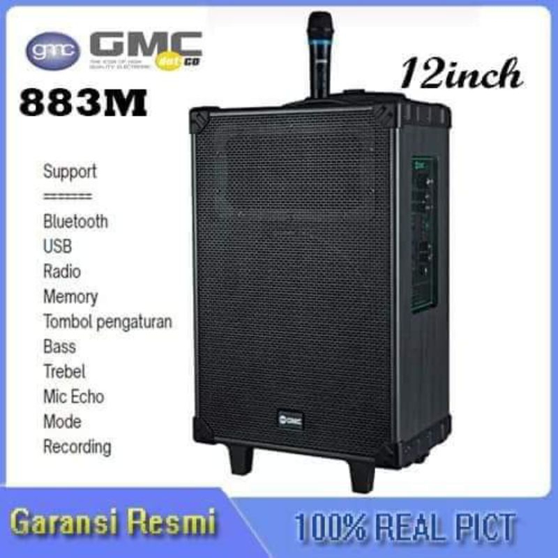 speaker bluetooth gmc 883 m