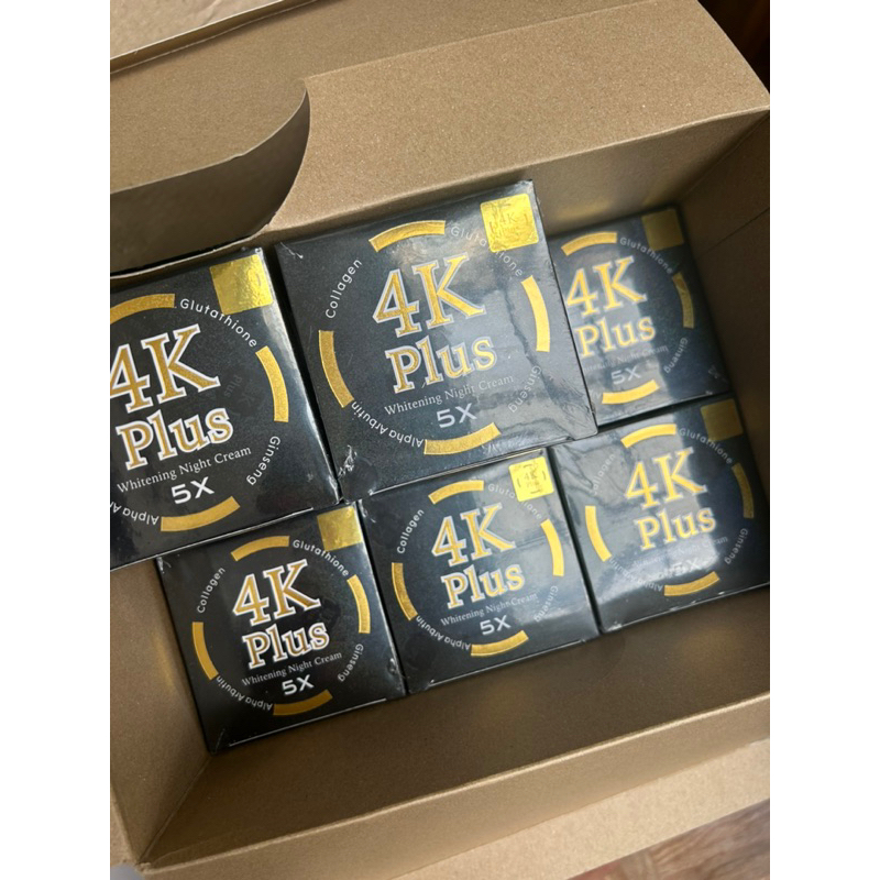 4K PLUS NIGHT CREAM WHITENING ORI THAILAND GOJI BERRY JERAWAT BERRY PLUS BRUNTUSAN