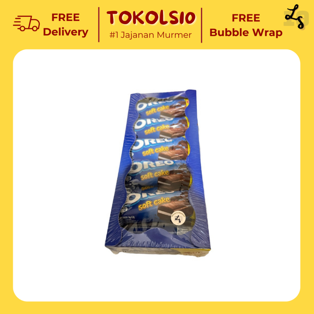 

Oreo Soft Cake Bolu Cokelat 16+3.2gr - 1 Box Isi 12 pcs