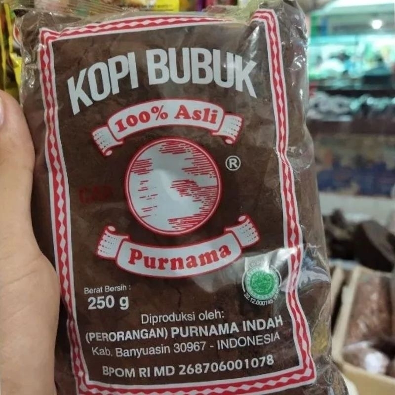 

Kopi Bubuk Asli Cap Purnama isi 250gr