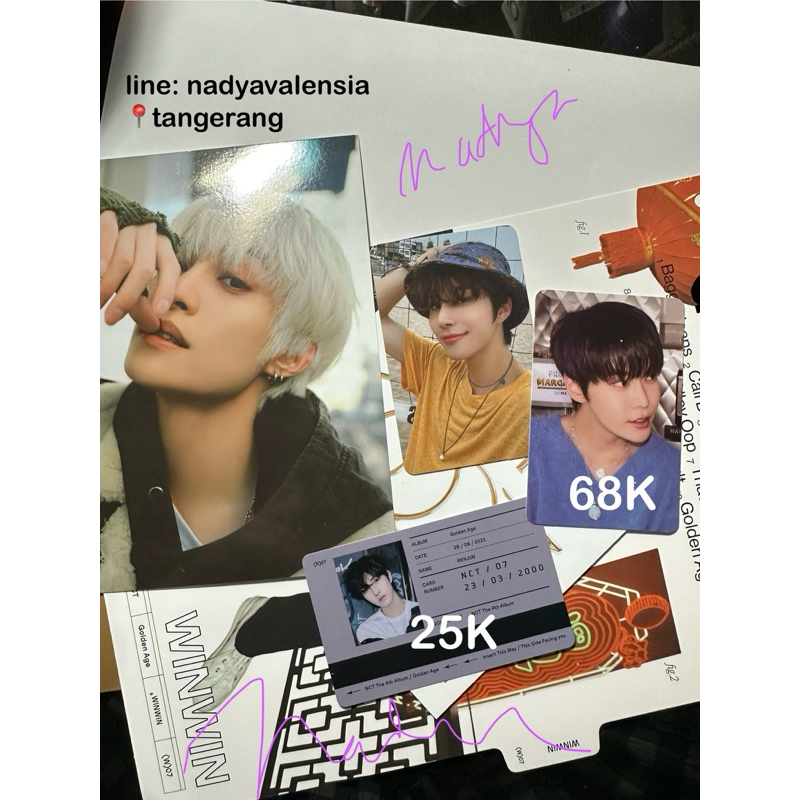 PC DOYOUNG RENJUN GOLDEN AGE COLLECTING VERSION PRE ORDER BENEFIT HOTTRACKS ID CARD NCT NCTDREAM NCT