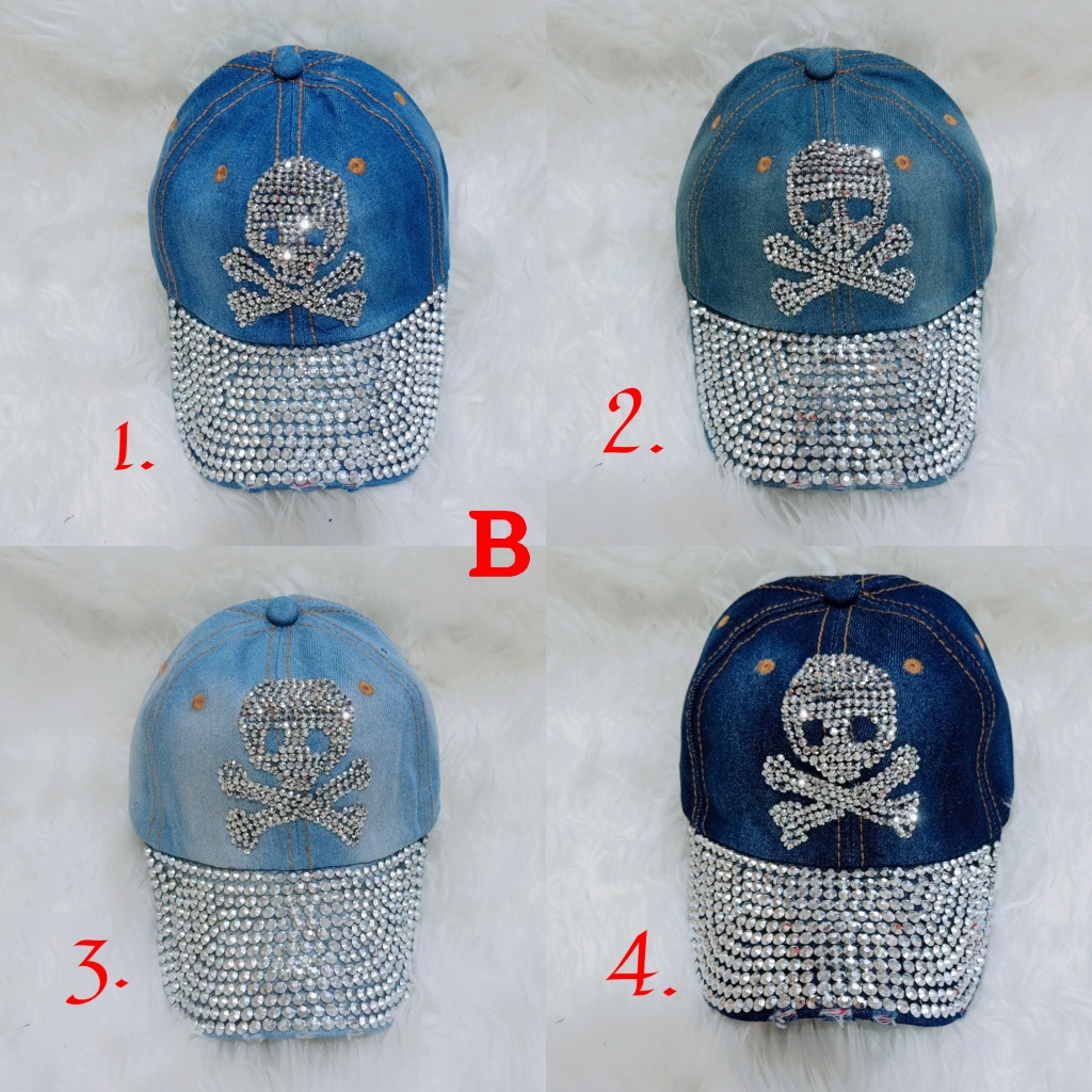 Topi Baseball fashion motek blink/topi jeans import/Topi Zumba Dance/Topi denim wanita