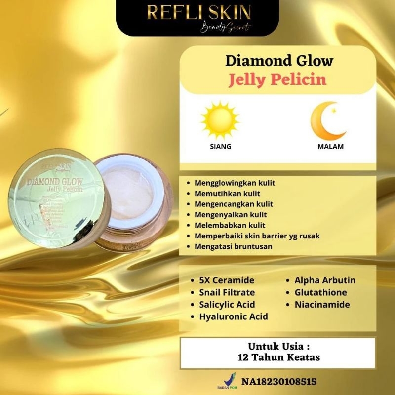 REFLI skin diamond gold jelly pelicin L glow