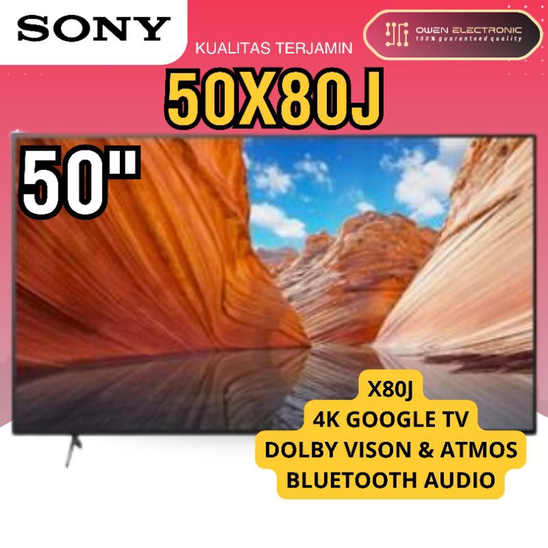 TV SONY 4K GOOGLE TV KD-50X80J/ 50X80J/KD 50X80J 50 INCH