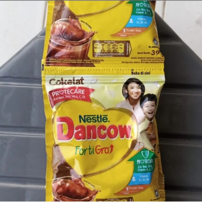 

Dancow coklat fortigo 38gr sachet susu bubuk 1 renceng