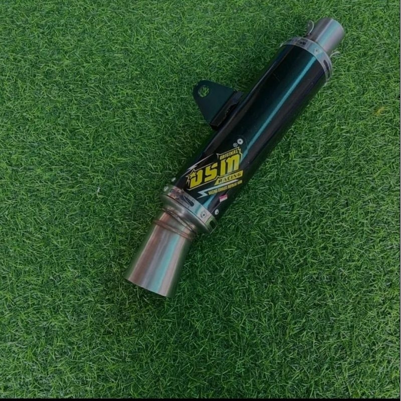 Silincer knalpot Original DSM Drag BLACK SERIES inlet 38/50mm SARINGAN BOR"AN ALL MATIC