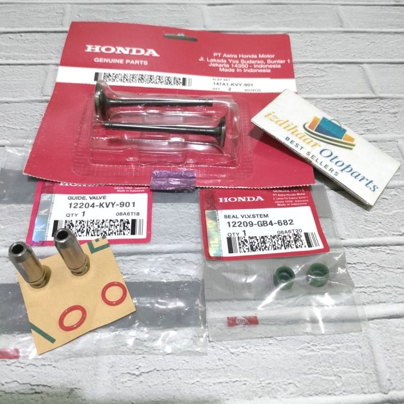 Bosh klep Botol klep+Klep set+seal klep Honda KVY Beat Spacy Scoopy OLD beat fi Scoopy fi Spacy fi V