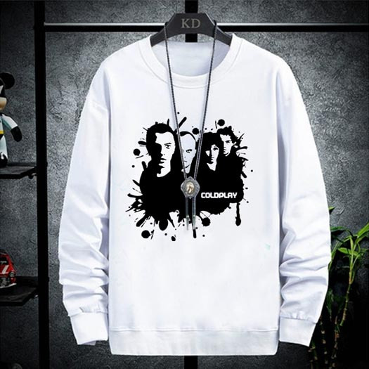 Sweater Coldplay Band Crewneck Premium Cotton Fleece | Sweatshirt Terbaru Bisa COD