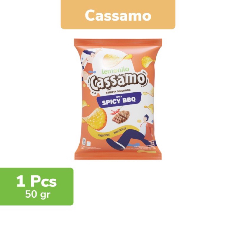 

Lemonilo Cassamo Keripik Singkong Spicy Bbq 50gr