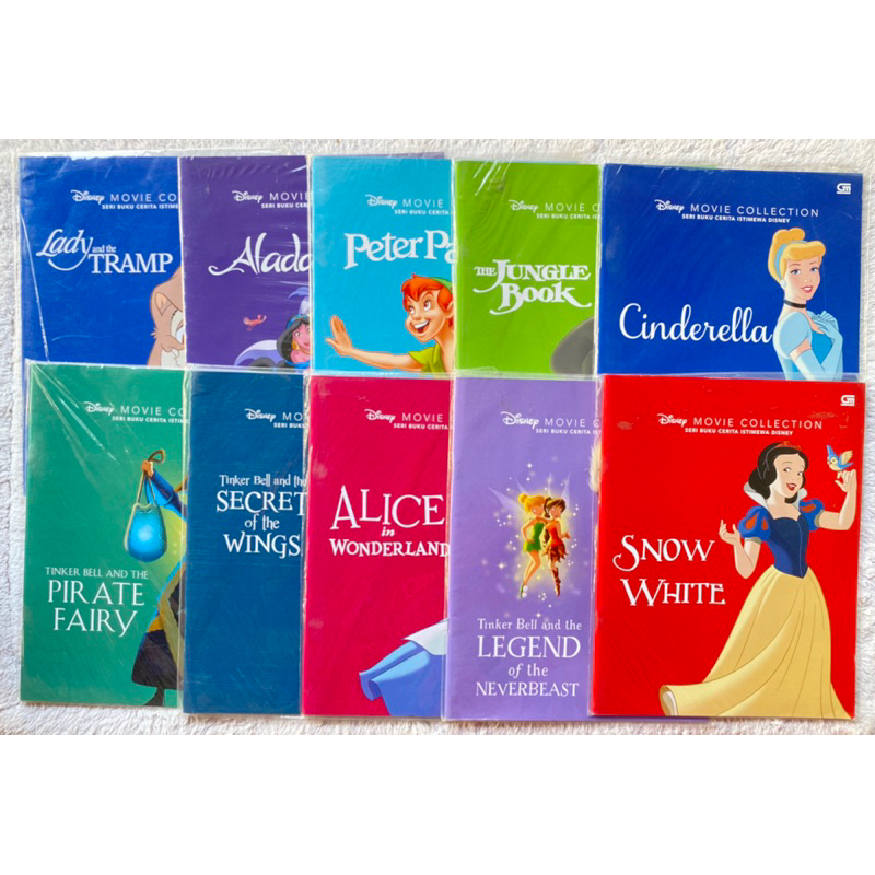 [ORIGINAL] Gramedia : Disney Movie Collection - Belle Beauty And The Beast - Snow White - Peter Pan 