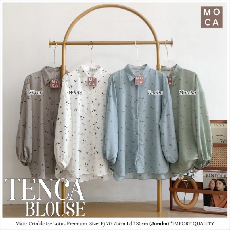 TENCA BLOUSE BY MOCA Blouse Oversize Ujung Lengan Karet