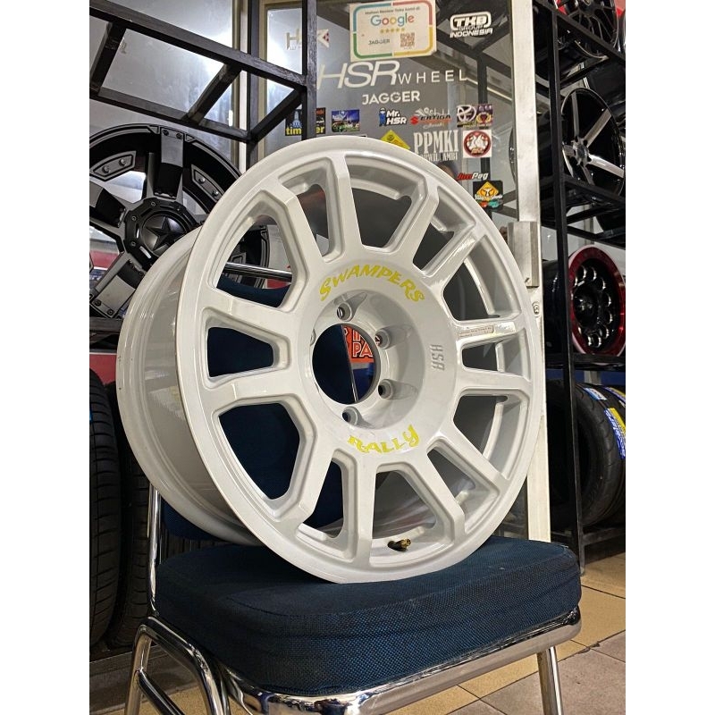 Velg hsr swampers ring 18x9 h6x139 putih pajero fortuner strada triton