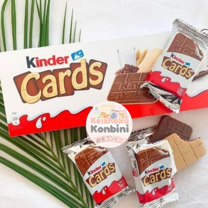 Ferrero Kinder Cards Chocolate / snack impor / snack coklat / wafer coklat / wafer import / coklat w