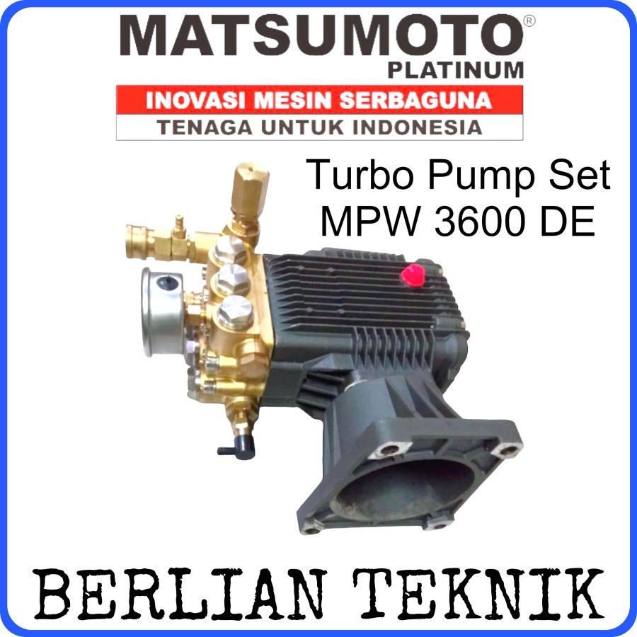 Pompa Pump Set Jet Cleaner Sprayer Matsumoto MPW 3600 DE