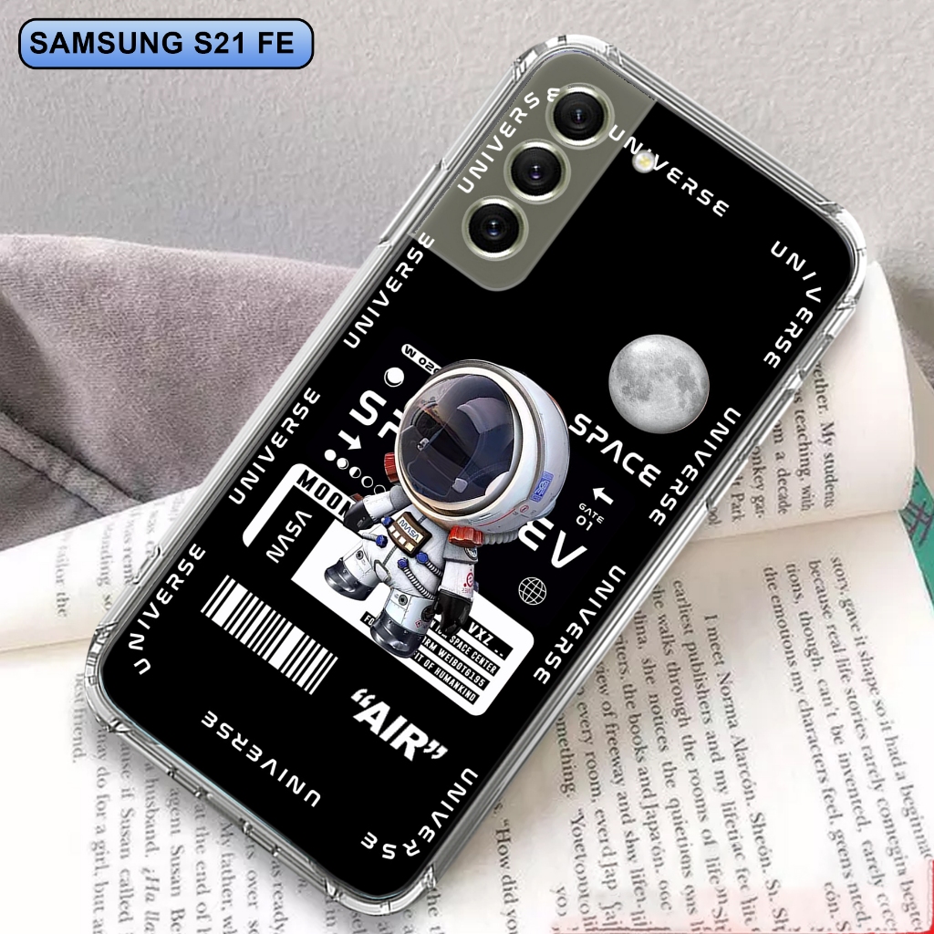 Softcase SAMSUNG S21 FE S21fe  - Clear Case  MOTIF  ( AEST ) - Anticrack - Case Bening Terbaru