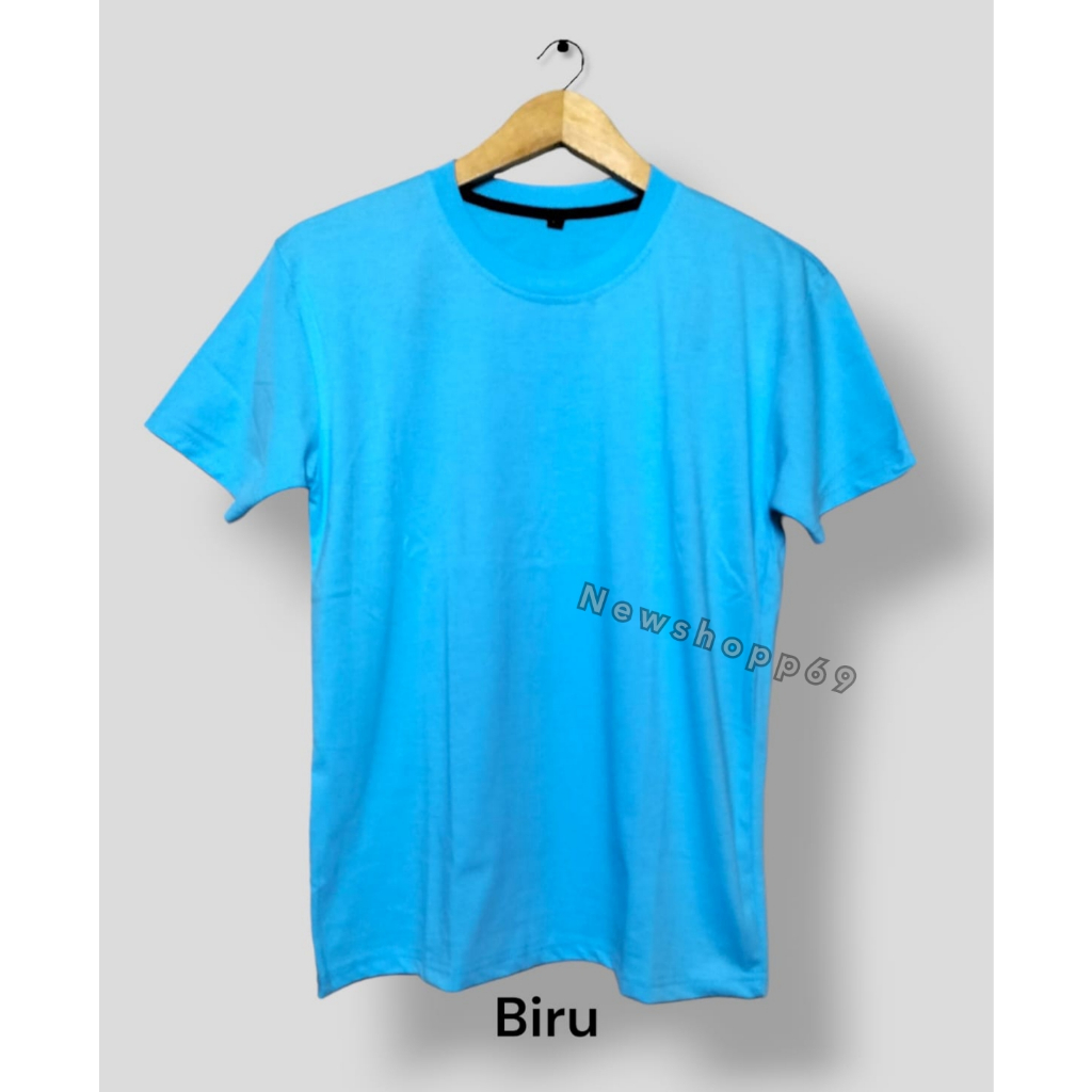 KAOS OBLONG POLOS PRIA/WANITA LENGAN PENDEK BAHAN KATUN PREMIUM SIZE L-XL