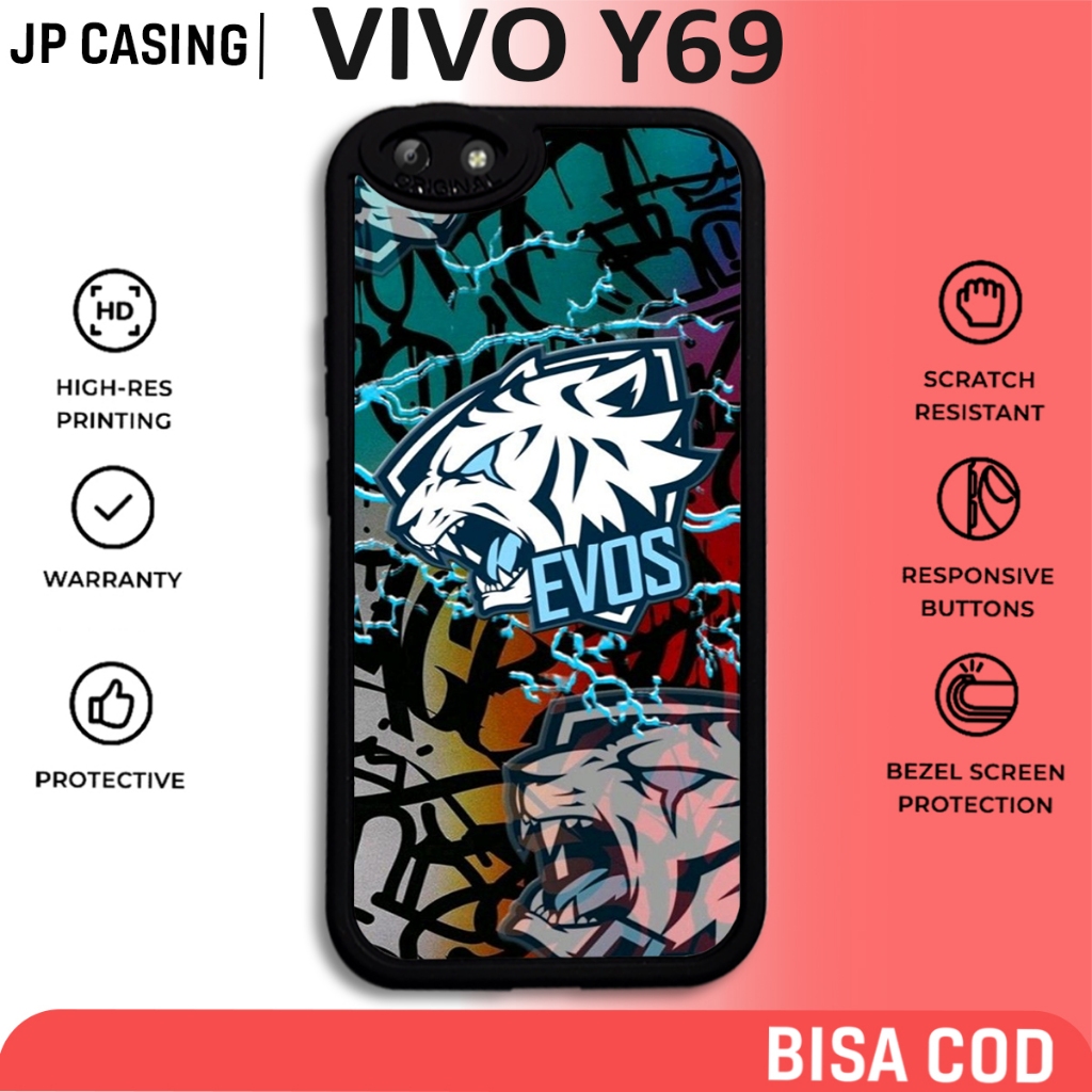 case hp vivo y69 terbaru motif aesthetic evos esport gaming art streetwear lucu keren cute cewek cow