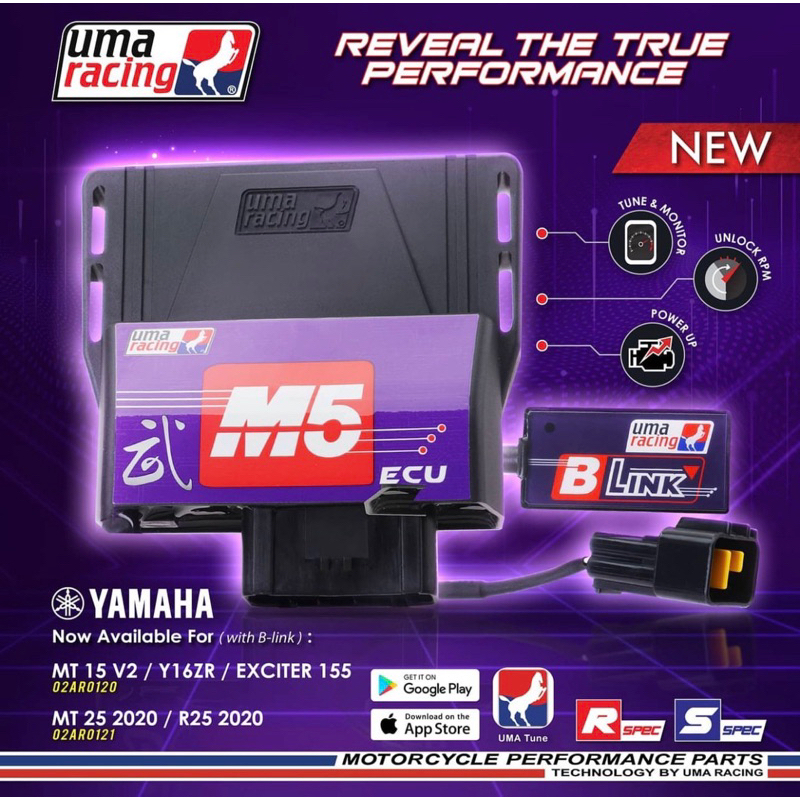 ECU M5 UMA RACING FOR YAMAHA MX KING - NMAX - AEROX - R15 - R25 - R3