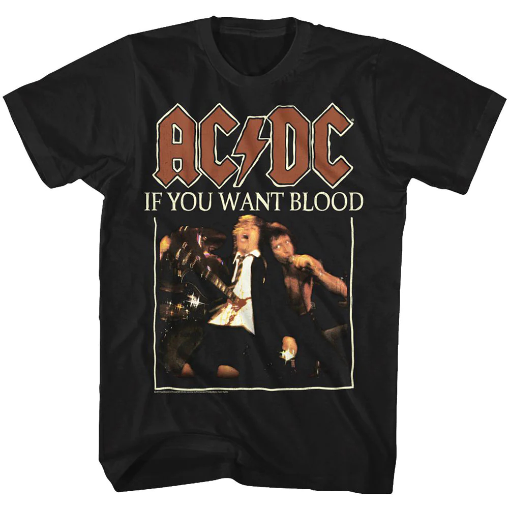 Kaos Band ACDC Blood TShirt Hard Rock
